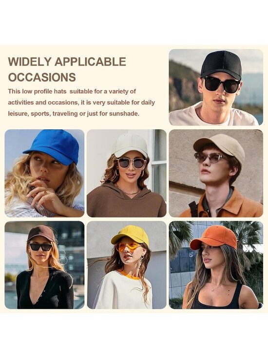 Unisex Wine Red Adjustable Low Profile Base Ball Cap Vintage Hat for Daily Use